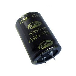 Конденсатор електролітичний ECAP-HE-470mkf - 450v* (105°C) (HE) 35x50mm