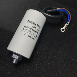 Конденсатор фазовий (CBB-60 L) 8mkf - 450 VAC (±5%) Кріплення болт