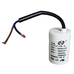 Конденсатор фазосдвигающий CBB-60 25mkf - 450 VAC (±5%) Гибкі вивод.