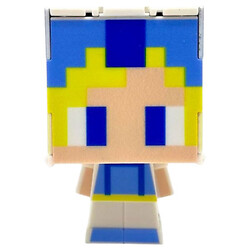 Герой-трансформер "Майнкрафт/MINECRAFT", СИНЕ-ЖЕЛТЫЙ, на планшете, Mic