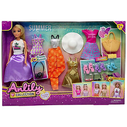 Кукла с гардеробом, в коробке, Mic