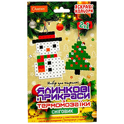 Елочные украшения из термомозаики "СНЕГОВИК", Апельсин