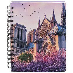 Блокнот на спирали с принтом "Города мира"