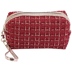 Женская косметичка текстильная на молнии с принтом