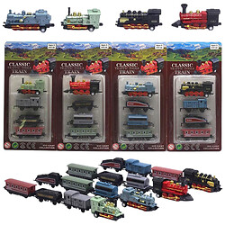 Набір іграшковий "Потяг з вагонами", 4 шт