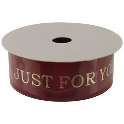 Лента декоративная для подарков текстильная с надписью, 2,5 см, 5 м