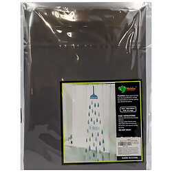 Шторка для ванной ПЕВА с кольцами, серая, 180х180 см