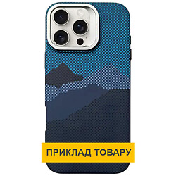Чехол (накладка) Apple iPhone 16, Epik Pixel Craft, MagSafe, Mountain Blue, Рисунок