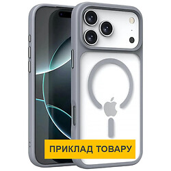 Чохол (накладка) Apple iPhone 17, Epik Metal Buttons, MagSafe, Сірий