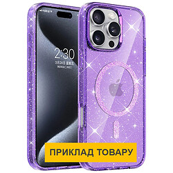 Чехол (накладка) Apple iPhone 17 Pro, Epik Eclipse Sparkle, MagSafe, Фиолетовый