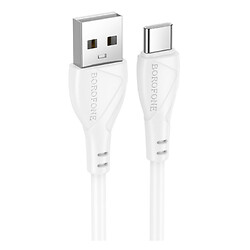 USB кабель Borofone BX121 Energy, Type-C, 1.0 м., Белый