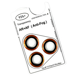 Захисне скло камери Apple iPhone 17 Pro Max, Metal Classic, Звичайне, Помаранчевий