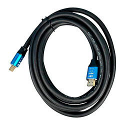 Кабель BXY HDMI - HDMI 2.0V, 0.3 м., Синій