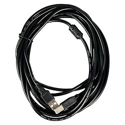 Кабель для принтера, USB-AM, USB-BM, 5.0 м., Чорний