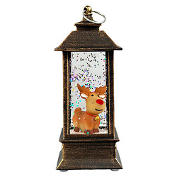 Нічник із різдвяними фігурками всередині., Коричневий