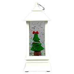 Нічник із різдвяними фігурками всередині., Білий