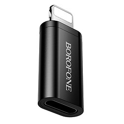 Адаптер Borofone BV26A Apple iPhone SE 2022 / iPhone 14 Pro Max / iPhone 14 Plus / iPhone 14 Pro / iPhone 14 / iPhone 13 Pro / iPhone 13 Mini / iPhone 13 / iPhone 13 Pro Max / iPhone 12 Mini / iPhone 12 Pro Max / iPhone 12 Pro, Lightning, Type-C, Черный
