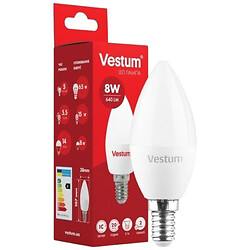 Лампа LED C37 8W 4100K 220V E14