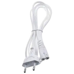 Шнур мережевий 2x0.75 IEC C7 (1.8 м) білий