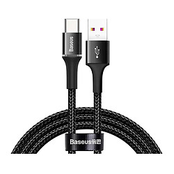 USB кабель Baseus Halo HW, Type-C, 1.0 м., Черный