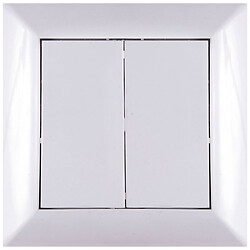 Вимикач двоклавішний вбудований LUNO білий