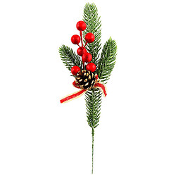 Веточка ёлочная искусственная с украшением, Mirko