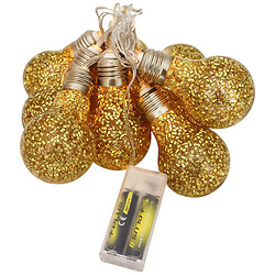 Гирлянда декоративная на батарейках "Лампочки блестящие", 10 ламп, Mirko