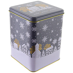 Ємність для сипучих металева квадратна велика, 10х10х14,7 см