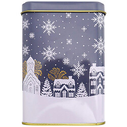 Ємність для сипучих металева квадратна середня, 9х9х12 см