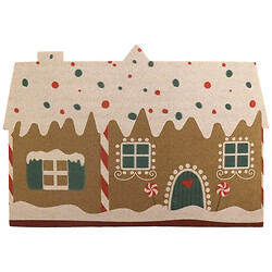 Коврик придверный "Домик", микс, 40х60 см