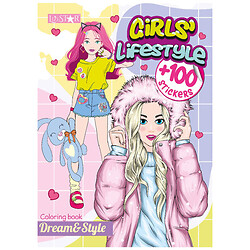Книга-раскраска детская издательство LiziSTAR серия "Dream&Style", LiziSTAR