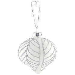 Кулька ялинкова скляна з декором, d=8 см