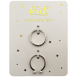 Набір каблучок жіночих металевих Lovit, 2 шт