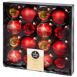 Набор шариков елочных микс, 16 шт.