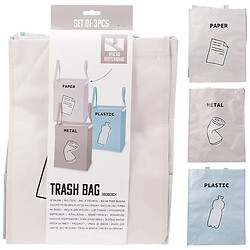 Набор мешков для сортировки мусора с ручками