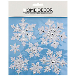 Набор новогодних наклеек на стекло, 7 шт, 18х24 см