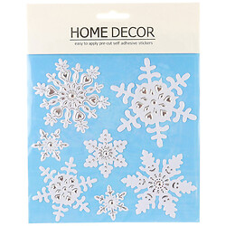 Набор новогодних наклеек на стекло, 7 шт, 18х24 см