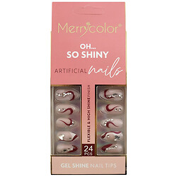 Набор накладных ногтей с дизайном, 24 шт.