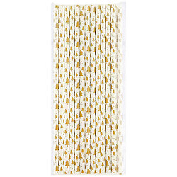 Набір трубочок для напоїв паперових кольорових, 25 шт