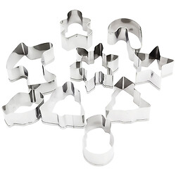 Набор форм для печенья металлических Almo "Фигурные", 9 шт.