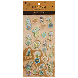 Наліпки дитячі об'ємні "Квіти", Craft Time