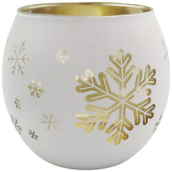 Підсвічник декоративний скляний "Сніжинки"