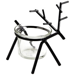 Підсвічник скляний з підставкою "Олень"