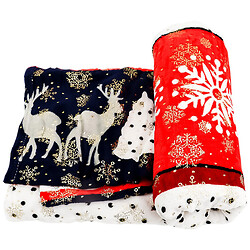 Плед двоспальний з різдвяним принтом, 200х150 см