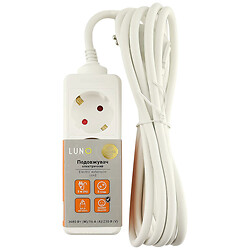 Удлинитель электрический с заземлением LUNO, 3 розетки, 3 м