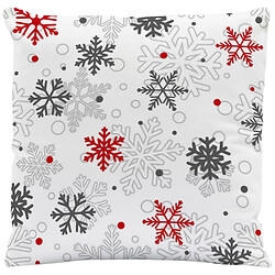 Подушка декоративна квадратна з принтом "Сніжинки", 40х40 см