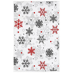 Рушник кухонний мікрофібра з принтом "Сніжинки", 40х60 см