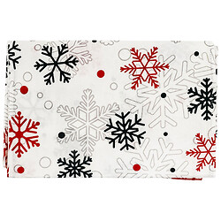Скатертина-ранер декоративна з принтом "Сніжинки", 33х180 см