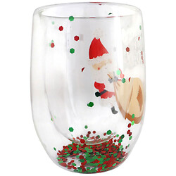 Стакан скляний з подвійною стінкою "Різдвяний", 350 мл