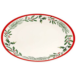 Тарілка обідня порцелянова Almo "Різдвяна"